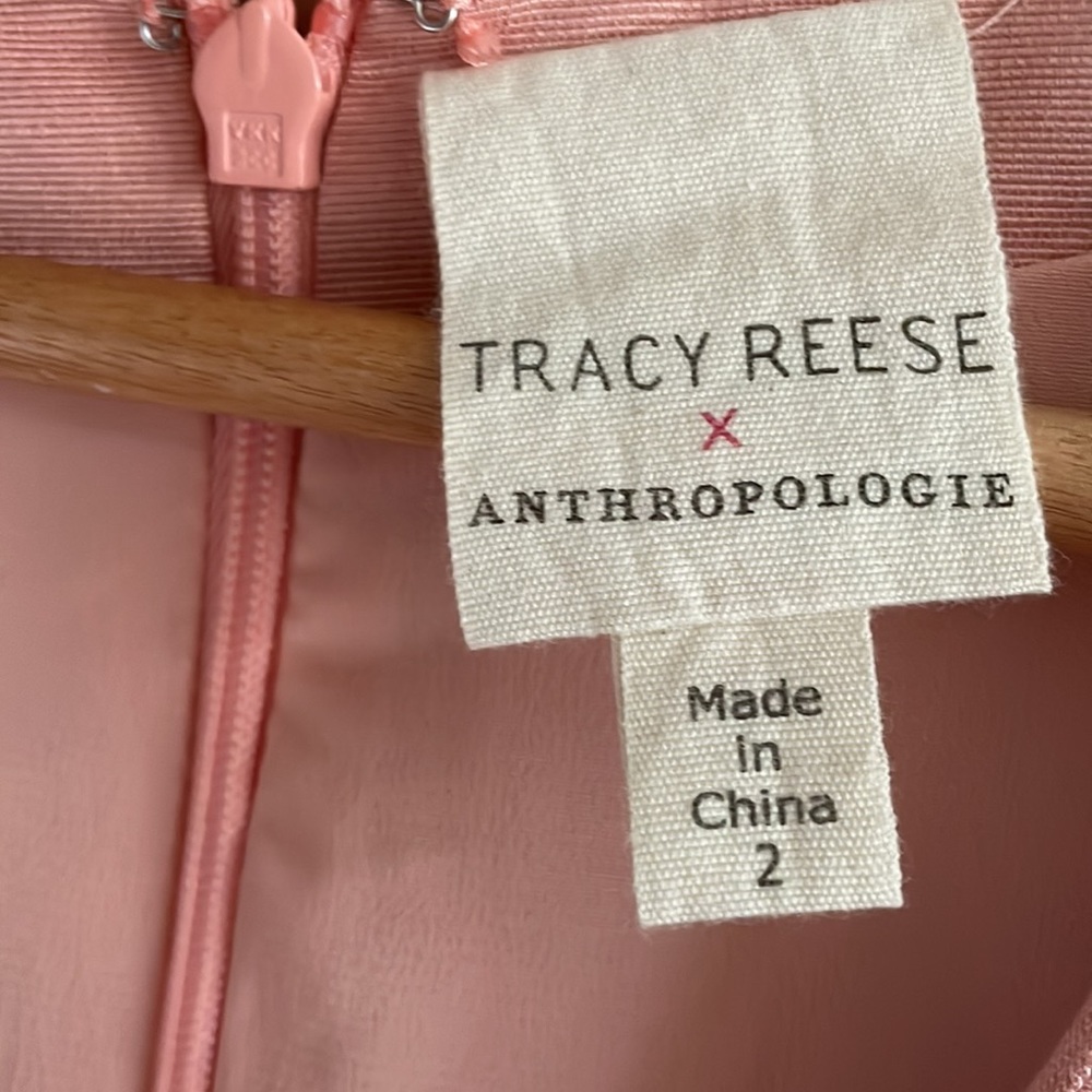 Anthropologie Tracy Resse Painterly Pastel Mini Sleeveless V-Neck Dress - Picture 6 of 12